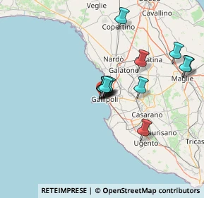 Mappa Via Cavallotti, 73014 Gallipoli LE, Italia (11.84923)