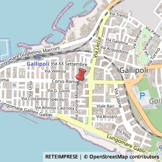 Mappa Via Unione Militare, 5, 73014 Gallipoli, Lecce (Puglia)