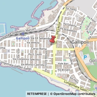 Mappa Via Lecce, 5, 73014 Gallipoli, Lecce (Puglia)