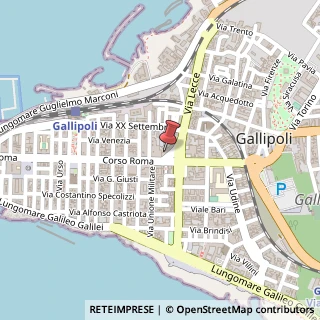Mappa Via Lecce, 1, 73014 Gallipoli, Lecce (Puglia)