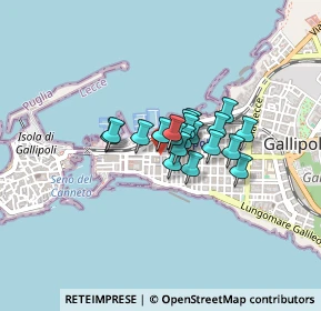 Mappa Via Petrelli, 73014 Gallipoli LE, Italia (0.246)