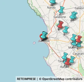 Mappa Via Petrelli, 73014 Gallipoli LE, Italia (10.2125)