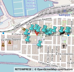 Mappa Via Petrelli, 73014 Gallipoli LE, Italia (0.1165)