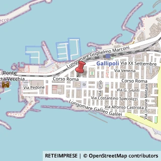 Mappa Corso Roma, 116, 73014 Gallipoli, Lecce (Puglia)