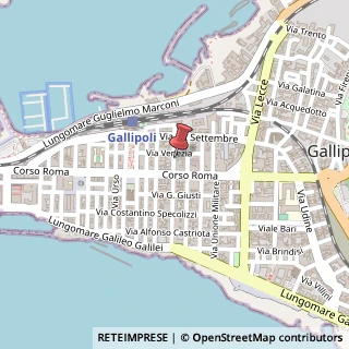 Mappa Via Gian Giacomo Lazzari, 10, 73014 Gallipoli, Lecce (Puglia)
