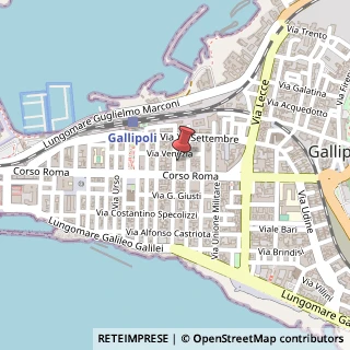 Mappa Via Lazzari, 8, 73014 Gallipoli, Lecce (Puglia)