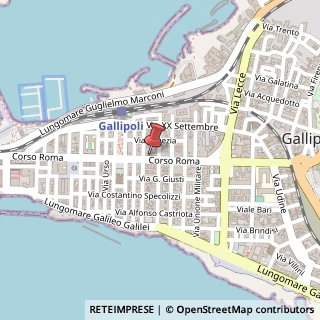 Mappa Corso Roma, 60, 73014 Gallipoli, Lecce (Puglia)