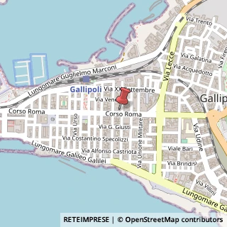 Mappa Corso Roma, 34, 73014 Gallipoli, Lecce (Puglia)