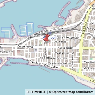 Mappa Via San Sebastiano, 13, 73014 Gallipoli, Lecce (Puglia)