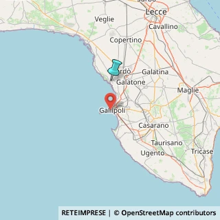 Mappa Via San Sebastiano, 73014 Gallipoli LE, Italia (62.15)