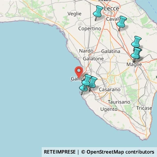 Mappa Via San Sebastiano, 73014 Gallipoli LE, Italia (25.38182)