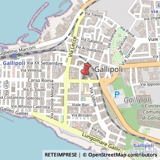 Mappa Corso Capo di Leuca, 9, 73014 Gallipoli, Lecce (Puglia)