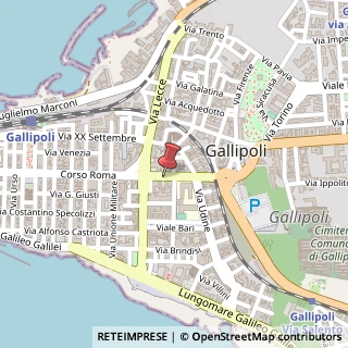 Mappa Corso Capo di Leuca, 19, 73014 Gallipoli, Lecce (Puglia)