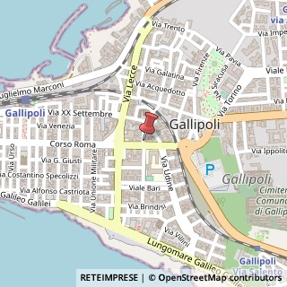 Mappa Via Genova, 4, 73014 Gallipoli, Lecce (Puglia)