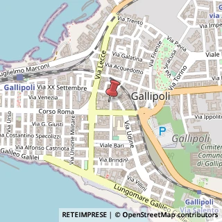 Mappa Via Genova, 1, 73014 Gallipoli, Lecce (Puglia)