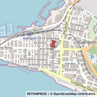 Mappa Corso Roma, 35, 73014 Gallipoli, Lecce (Puglia)