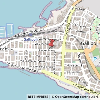 Mappa Corso Roma, 18, 73014 Gallipoli, Lecce (Puglia)