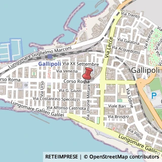 Mappa Corso Roma, 37, 73014 Gallipoli, Lecce (Puglia)