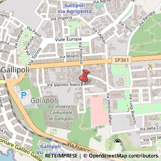 Mappa Via pascoli 15, 73014 Gallipoli, Lecce (Puglia)