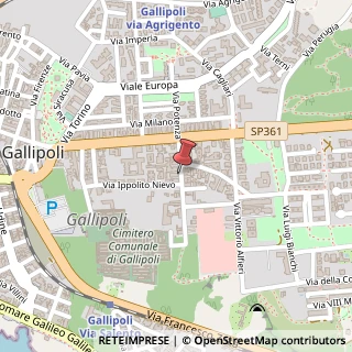 Mappa Via Giovanni Pascoli, 24, 73014 Gallipoli, Lecce (Puglia)