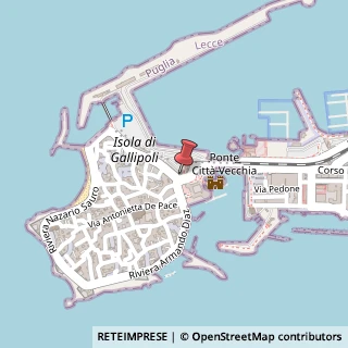 Mappa Largo dogana, 8, 73014 Gallipoli, Lecce (Puglia)