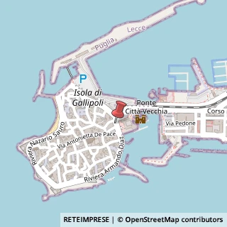 Mappa Piazza Garibaldi, 6, 73014 Gallipoli, Lecce (Puglia)