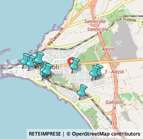 Mappa Via G. da Gallipoli, 73014 Gallipoli LE, Italia (0.91182)