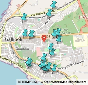 Mappa Via G. da Gallipoli, 73014 Gallipoli LE, Italia (0.5555)