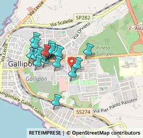 Mappa Via G. da Gallipoli, 73014 Gallipoli LE, Italia (0.417)