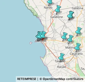 Mappa Via G. da Gallipoli, 73014 Gallipoli LE, Italia (8.91)