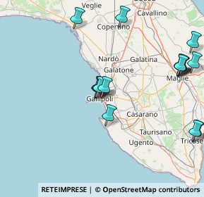 Mappa Via G. da Gallipoli, 73014 Gallipoli LE, Italia (20.33563)