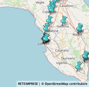 Mappa Via G. da Gallipoli, 73014 Gallipoli LE, Italia (17.77)