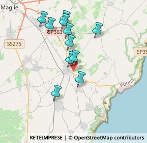 Mappa ENI Station pv.58036 Circonvallazione, 73037 Poggiardo LE, Italia (3.64818)