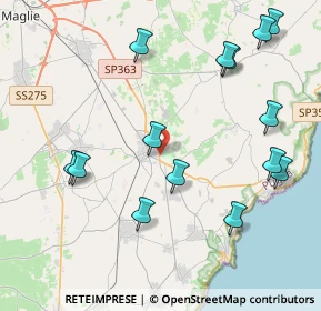 Mappa ENI Station pv.58036 Circonvallazione, 73037 Poggiardo LE, Italia (5.10357)