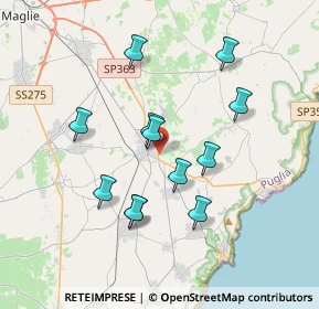 Mappa ENI Station pv.58036 Circonvallazione, 73037 Poggiardo LE, Italia (3.5575)