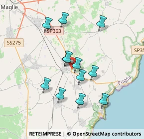 Mappa ENI Station pv.58036 Circonvallazione, 73037 Poggiardo LE, Italia (3.5)