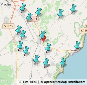 Mappa ENI Station pv.58036 Circonvallazione, 73037 Poggiardo LE, Italia (4.93688)