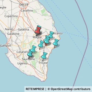 Mappa ENI Station pv.58036 Circonvallazione, 73037 Poggiardo LE, Italia (9.75615)