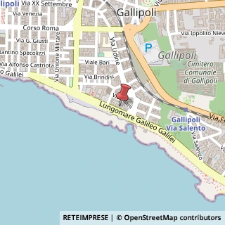 Mappa Lungomare Galileo Galilei, 83, 73014 Gallipoli, Lecce (Puglia)
