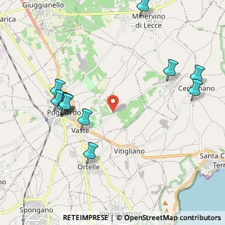 Mappa Via Com.le Batticucule, 73037 Poggiardo LE, Italia (2.57667)