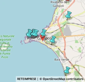 Mappa Via Brindisi, 73014 Gallipoli LE, Italia (2.11455)