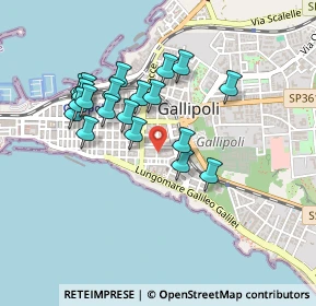 Mappa Via Ugo Foscolo, 73014 Gallipoli LE, Italia (0.4345)