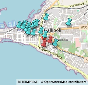 Mappa Via Brindisi, 73014 Gallipoli LE, Italia (0.40278)