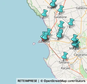 Mappa Via Ugo Foscolo, 73014 Gallipoli LE, Italia (8.5455)