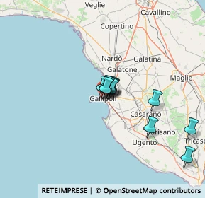 Mappa Via Brindisi, 73014 Gallipoli LE, Italia (9.31333)