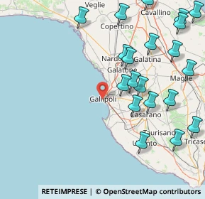 Mappa Via Brindisi, 73014 Gallipoli LE, Italia (22.1365)