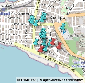 Mappa Via Brindisi, 73014 Gallipoli LE, Italia (0.1535)