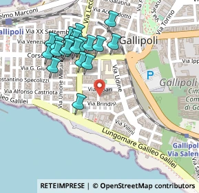 Mappa Via Brindisi, 73014 Gallipoli LE, Italia (0.262)