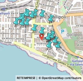 Mappa Via Brindisi, 73014 Gallipoli LE, Italia (0.2275)