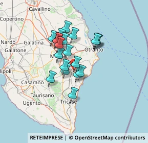 Mappa Via Ascanio Grandi, 73037 Poggiardo LE, Italia (10.8125)